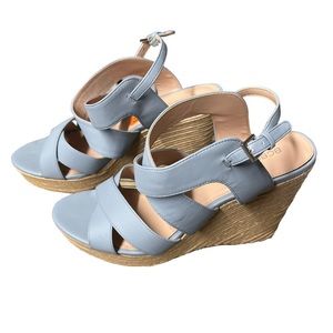 Women Wedges blue size 11 BCBG.